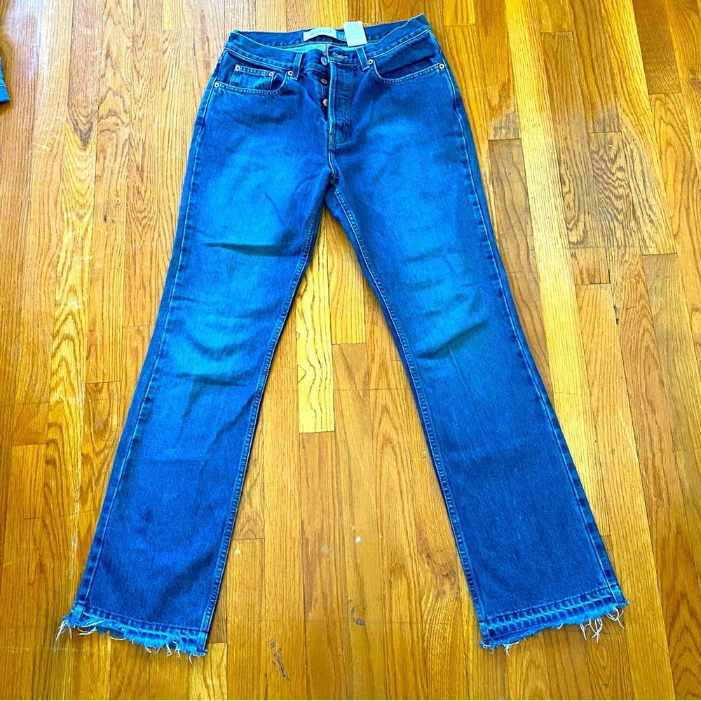 Gap button fly bootcut jeans